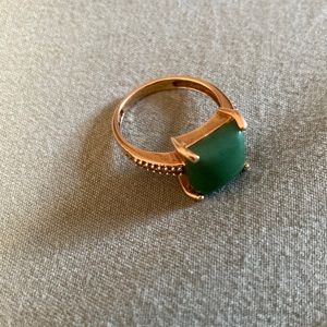 14kt gold turquoise ring